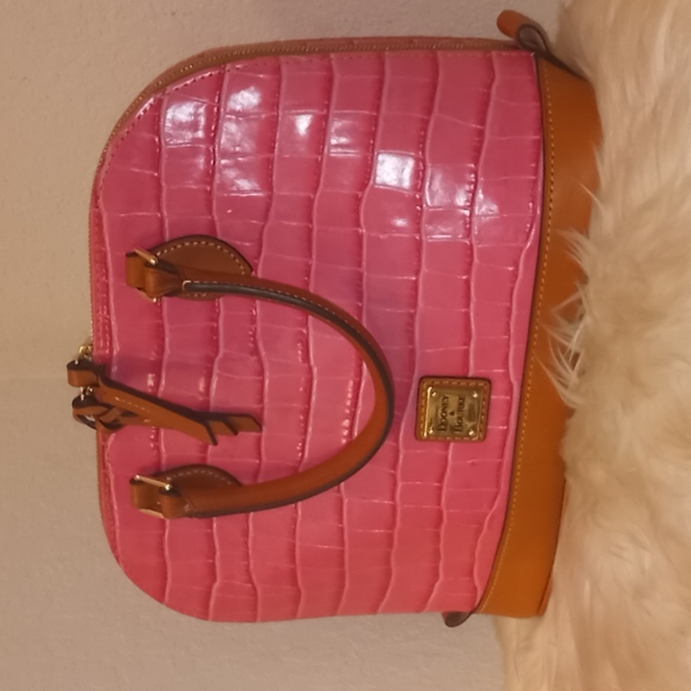 Dooney & Bourke Zip Zip Satchel Leather Handbag π - Picture 2 of 16